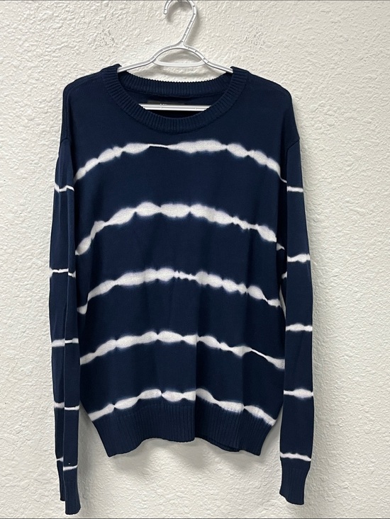 X Ray Jeans Other - X Ray Blue and White Crewneck Sweater with Tie-Dye Stripes
#1190